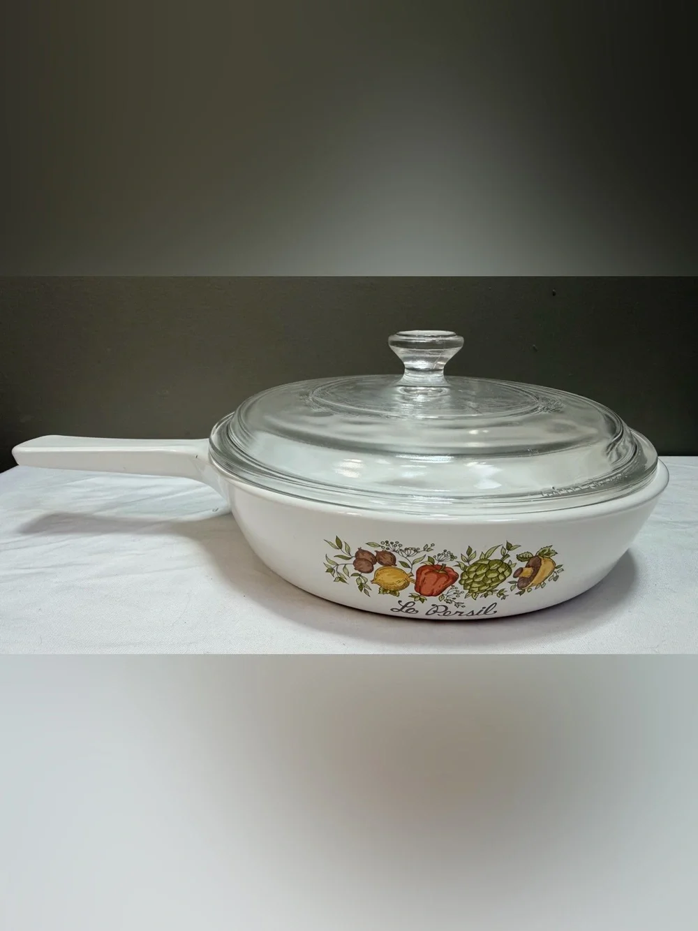 CORNING WARE Spice of Life Skillet Handle P-83-B + Lid P-83-C Le Persil 6-1/2